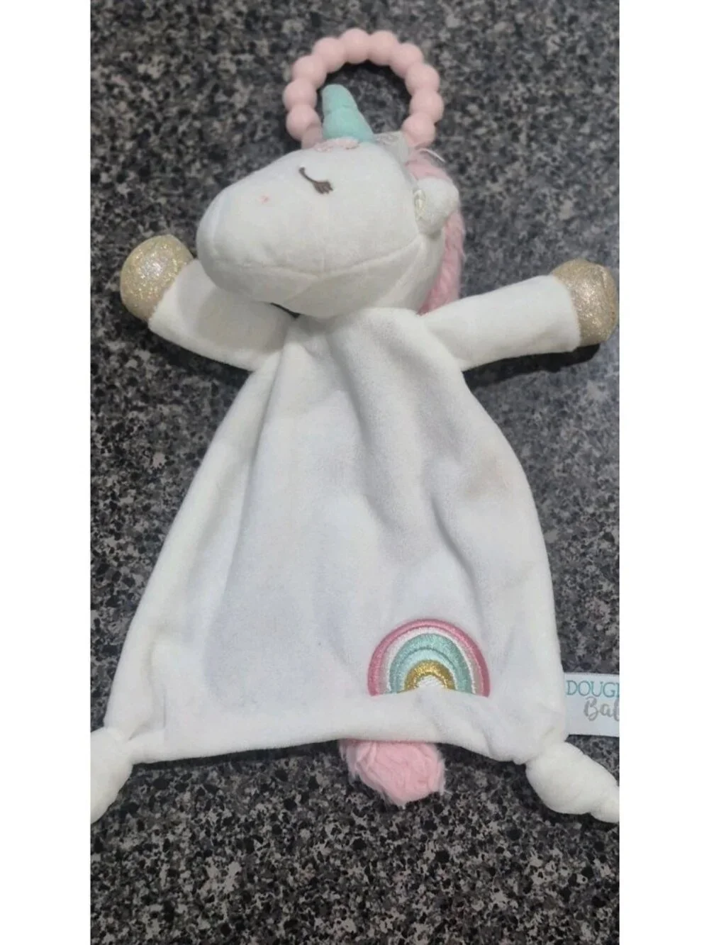 Douglas Cuddle Toys Baby Unicorn Lil Snuggler Lovey  Stuffed Animal Toy